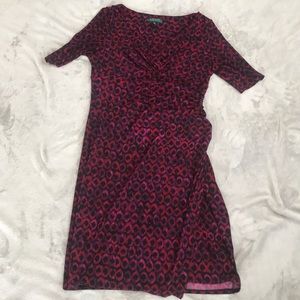 Printed fitted Ralph Lauren dress